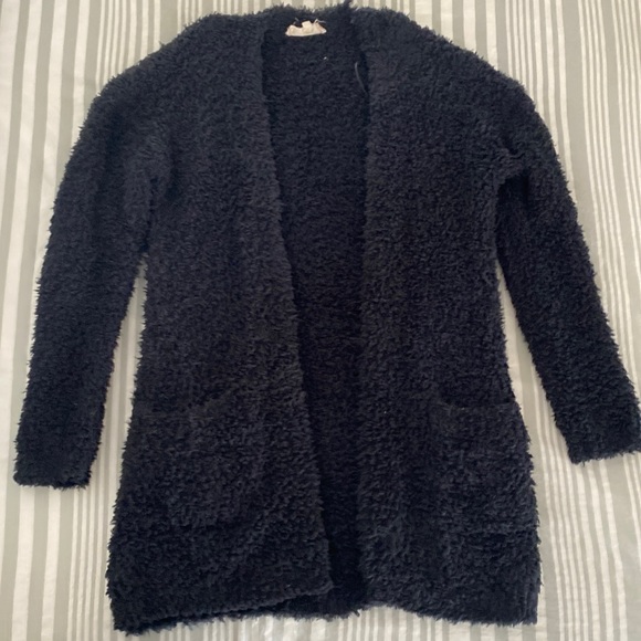 Pink Republic black fuzzy sweater - Picture 2 of 4